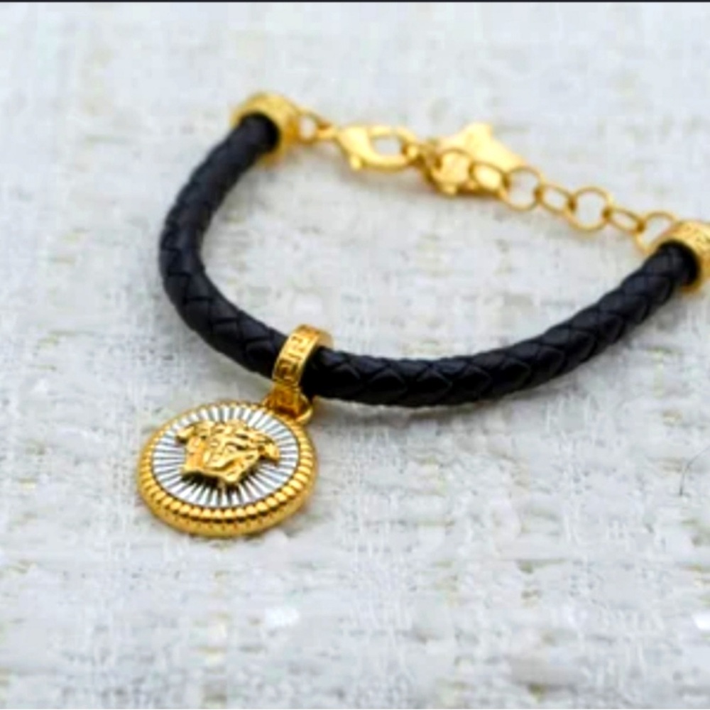 VERSACE Medusa Braided Leather
Bracelet NWOT - Picture 8 of 8